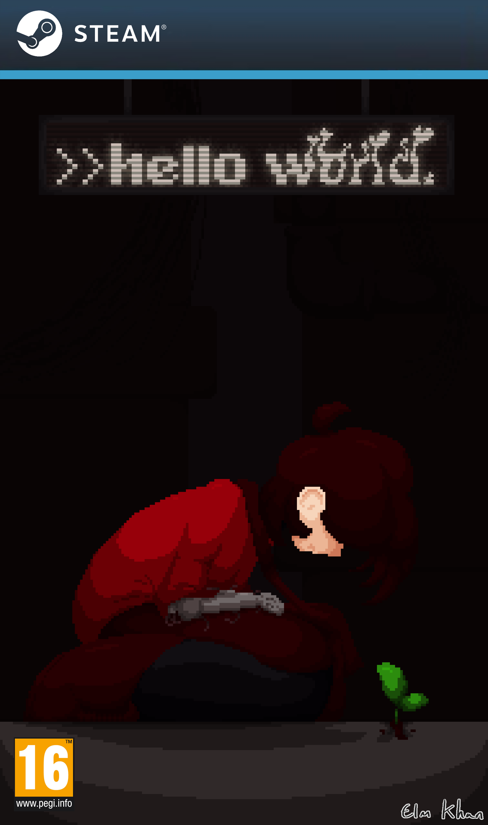 A Steam games cover for Hello World